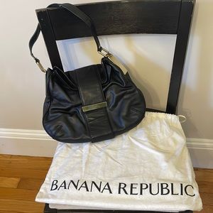 Classic Banana Republic Leather Shoulder Bag